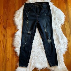 Torrid Blue Distressed Skinny Jeans